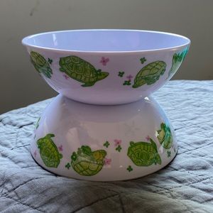 Lilly Pulitzer “Seconds please” Tortoise plastic bowls 🐢💕💚